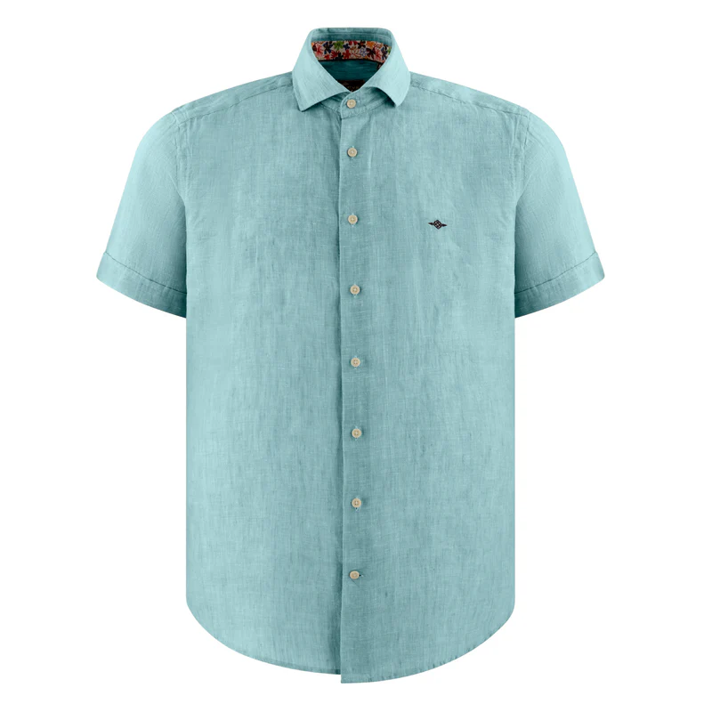 516800 Camisa de lino corte slim