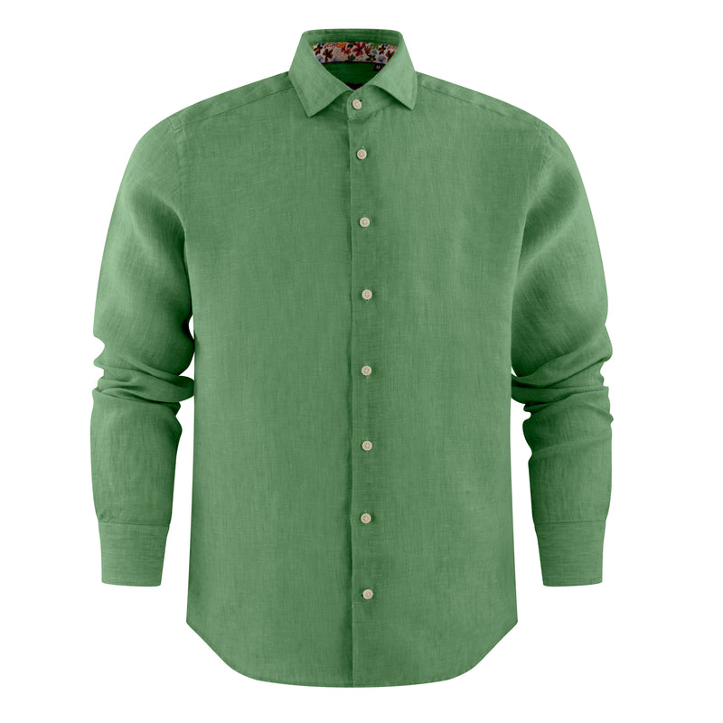 517800 Camisa de lino corte slim