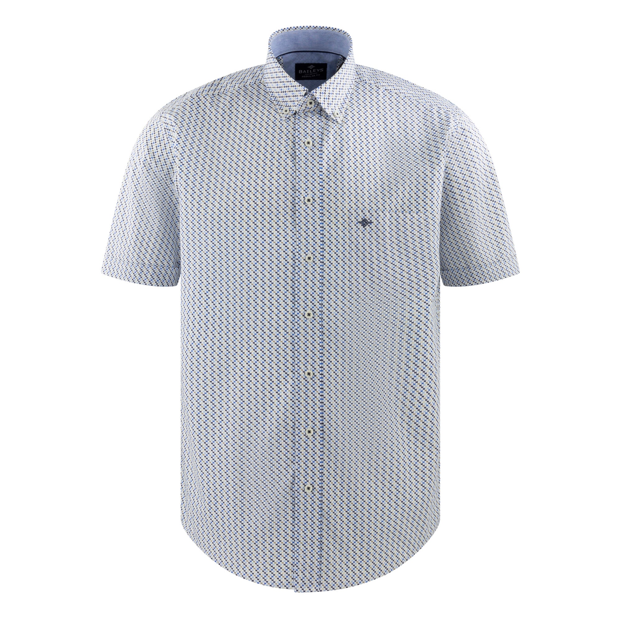 516671 Camisa estampada regular fit