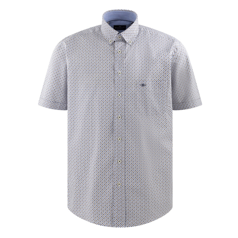 516675 Camisa estampada regular fit