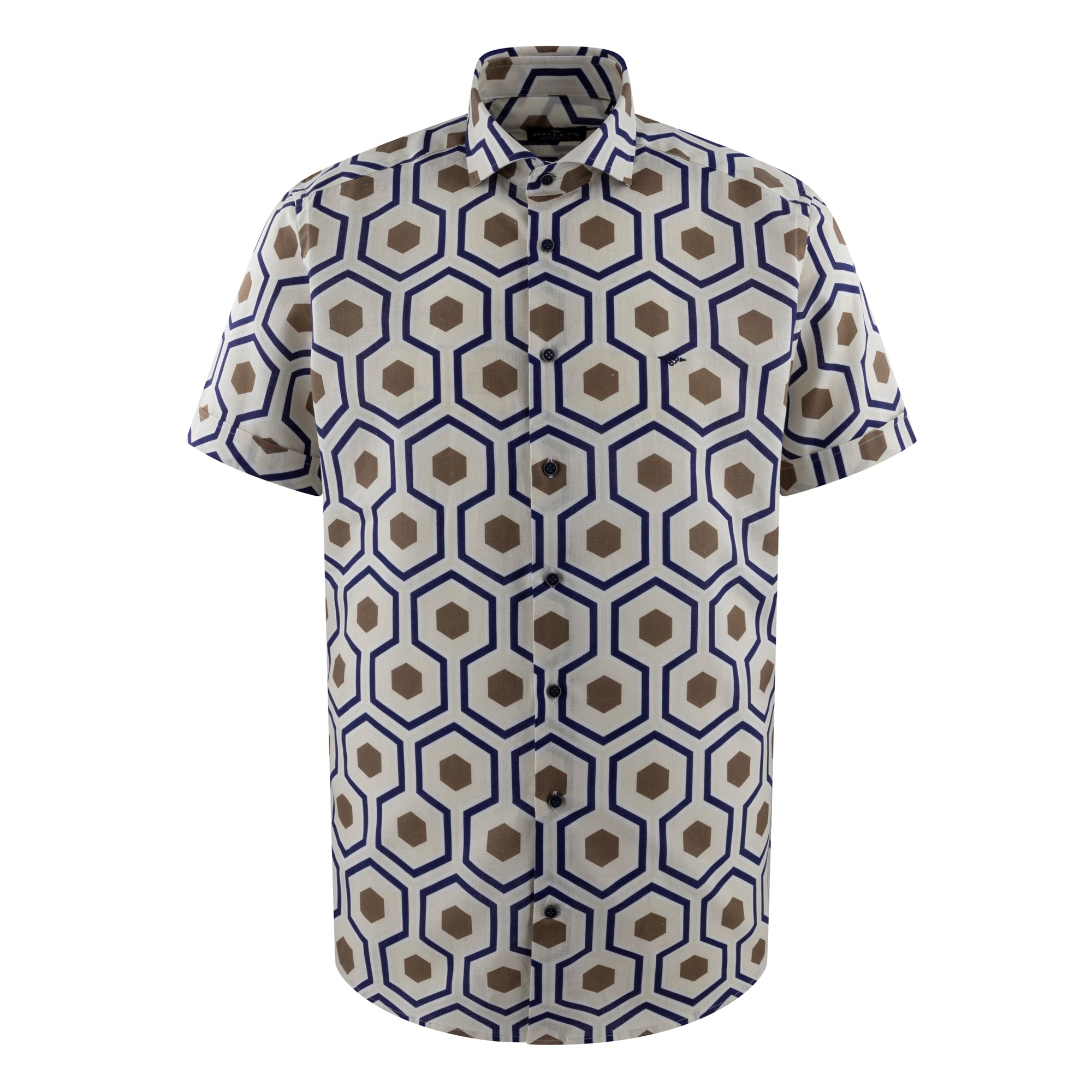 Camisa estampada manga corta 516824