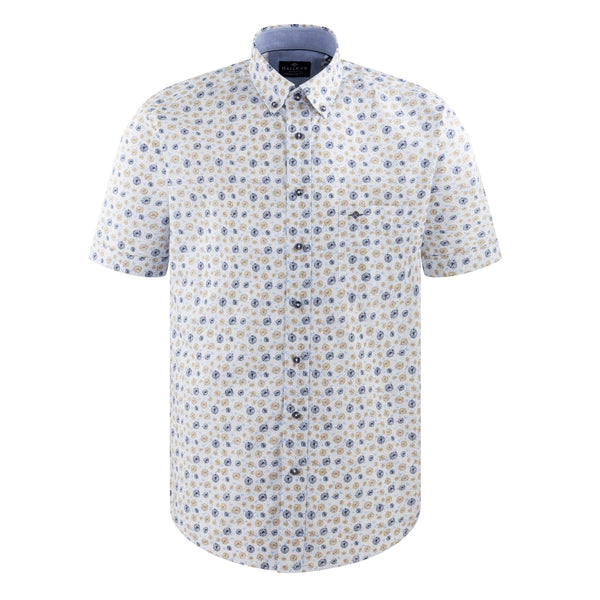516679 Camisa estampada regular fit