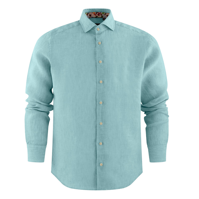 517800 Camisa de lino corte slim