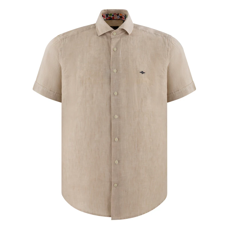 516800 Camisa de lino corte slim