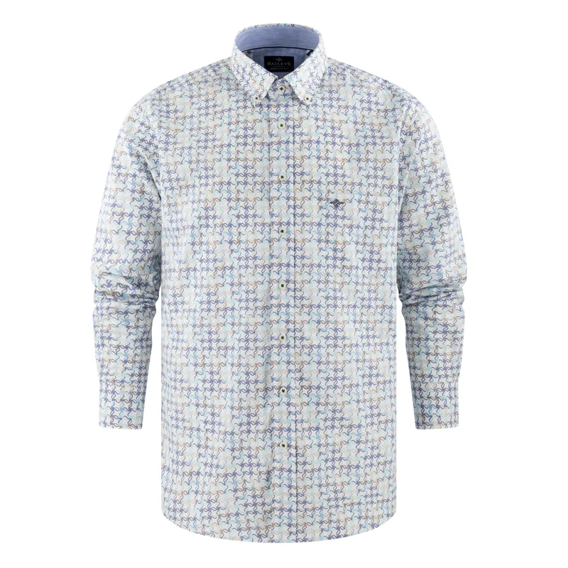 517673 Camisa estampada regular fit