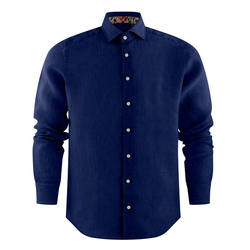 517800 Camisa de lino corte slim