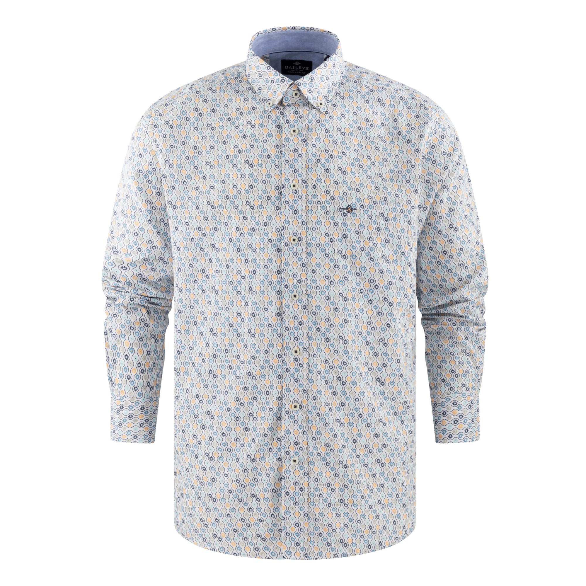 517678 Camisa estampada regular fit