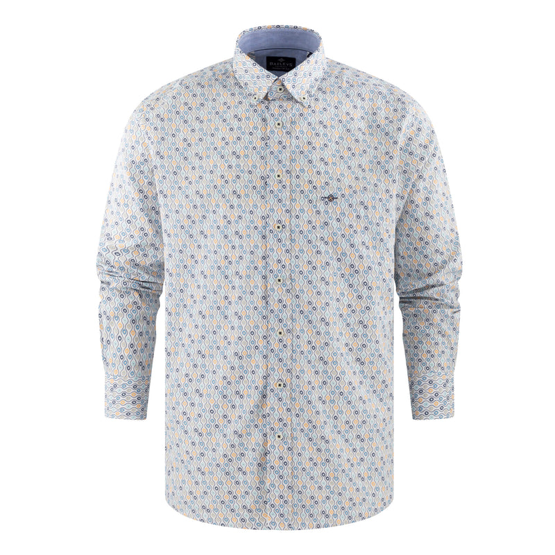 517678 Camisa estampada regular fit