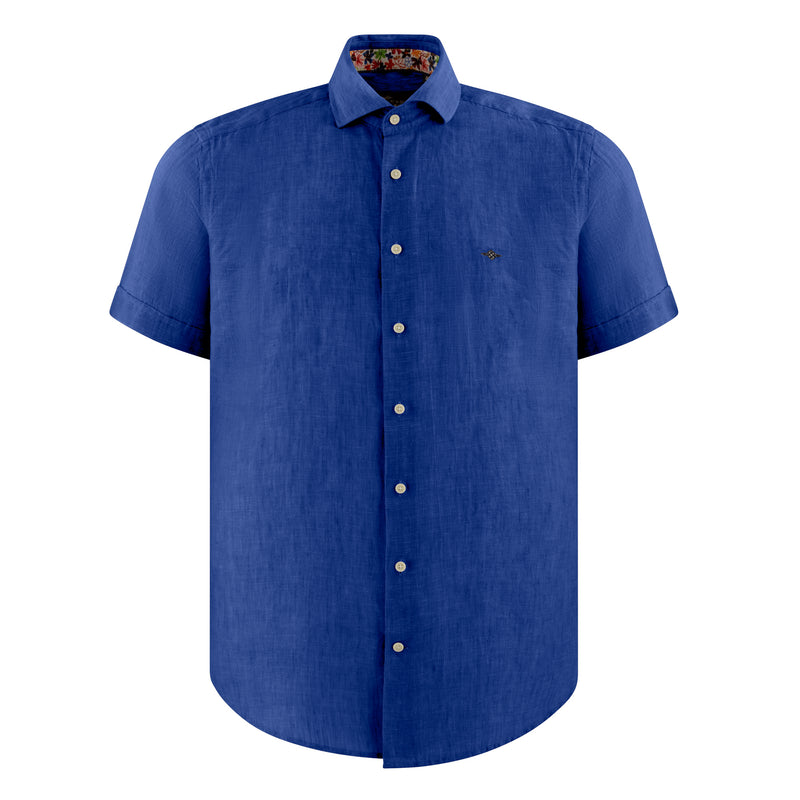 516800 Camisa de lino corte slim