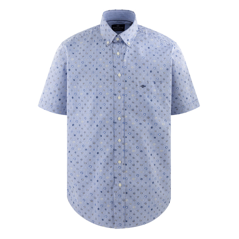516676 Camisa estampada regular fit