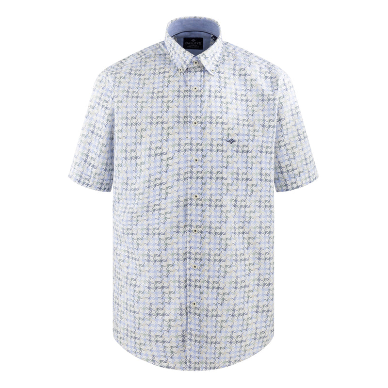 516674 Camisa estampada regular fit