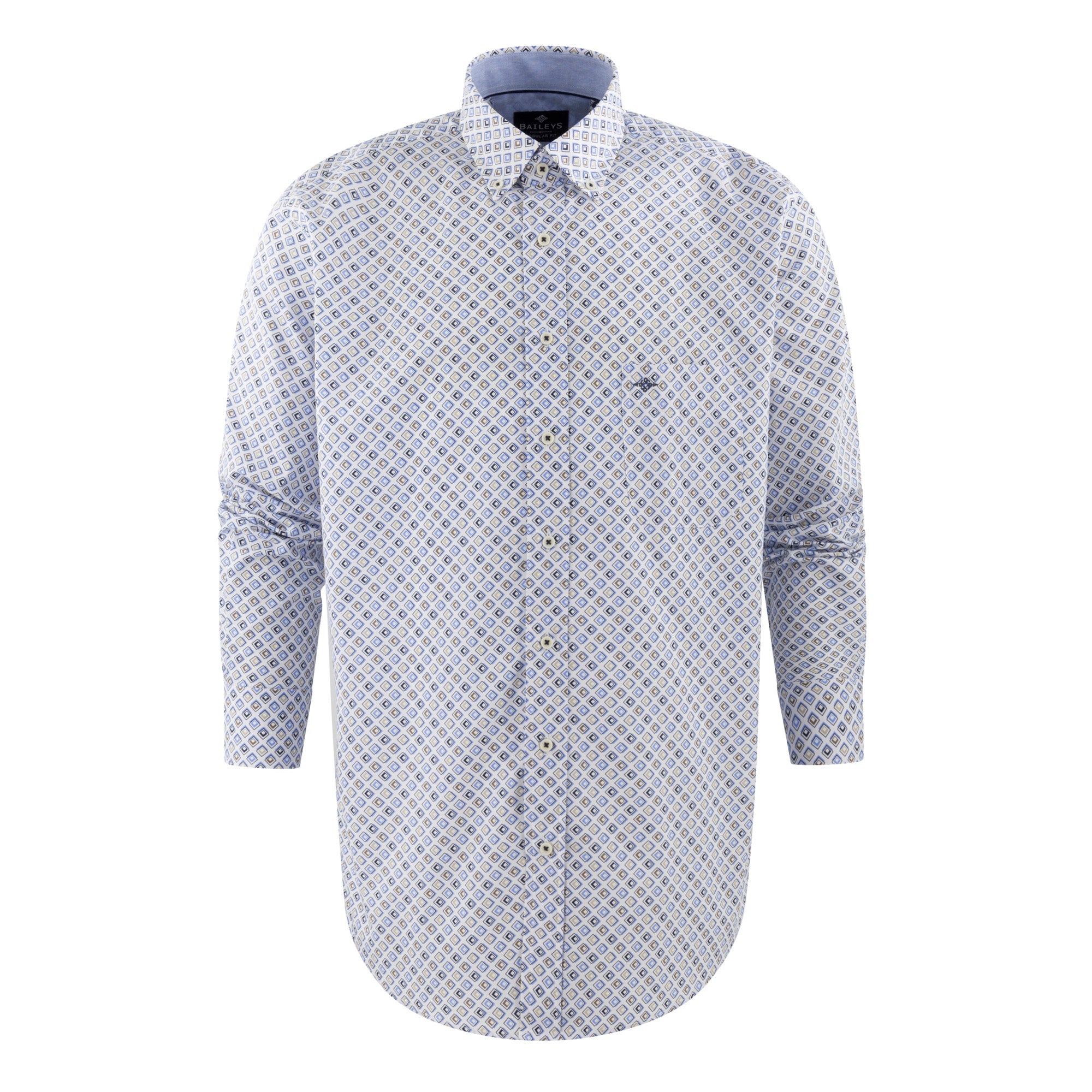 517676 Camisa estampada regular fit