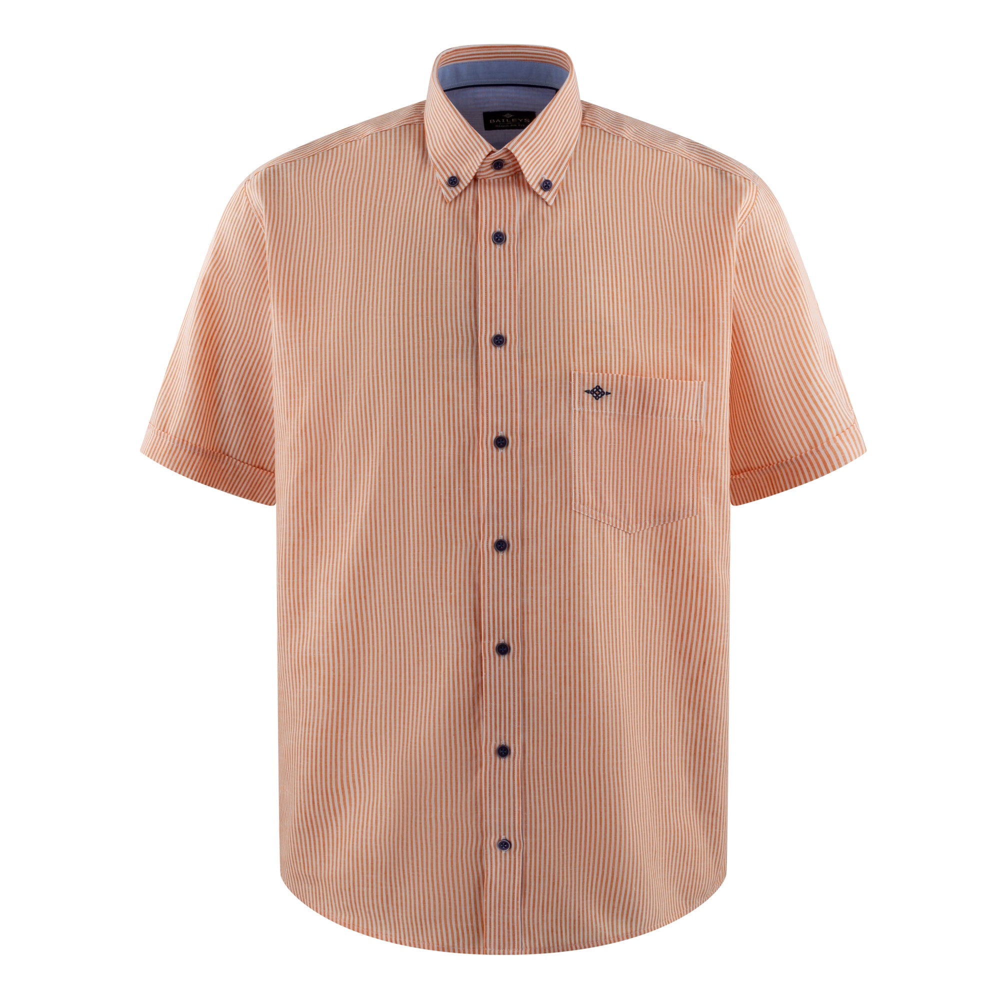 Camisa de rayas manga corta 516107