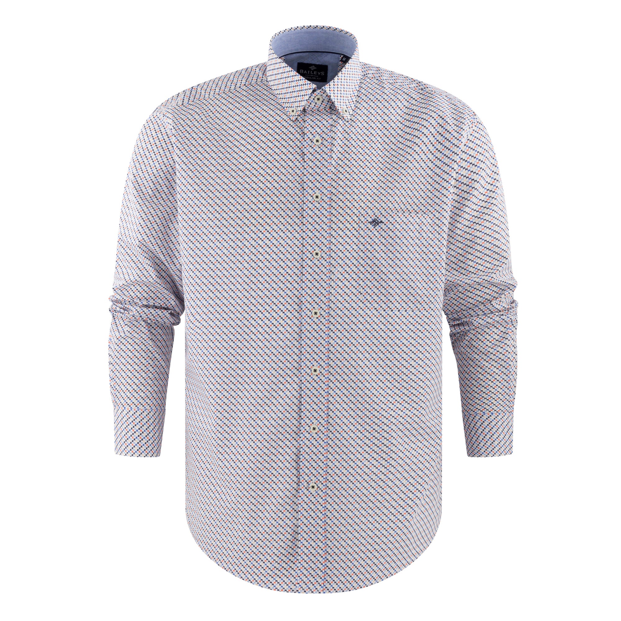 517675 Camisa estampada regular fit