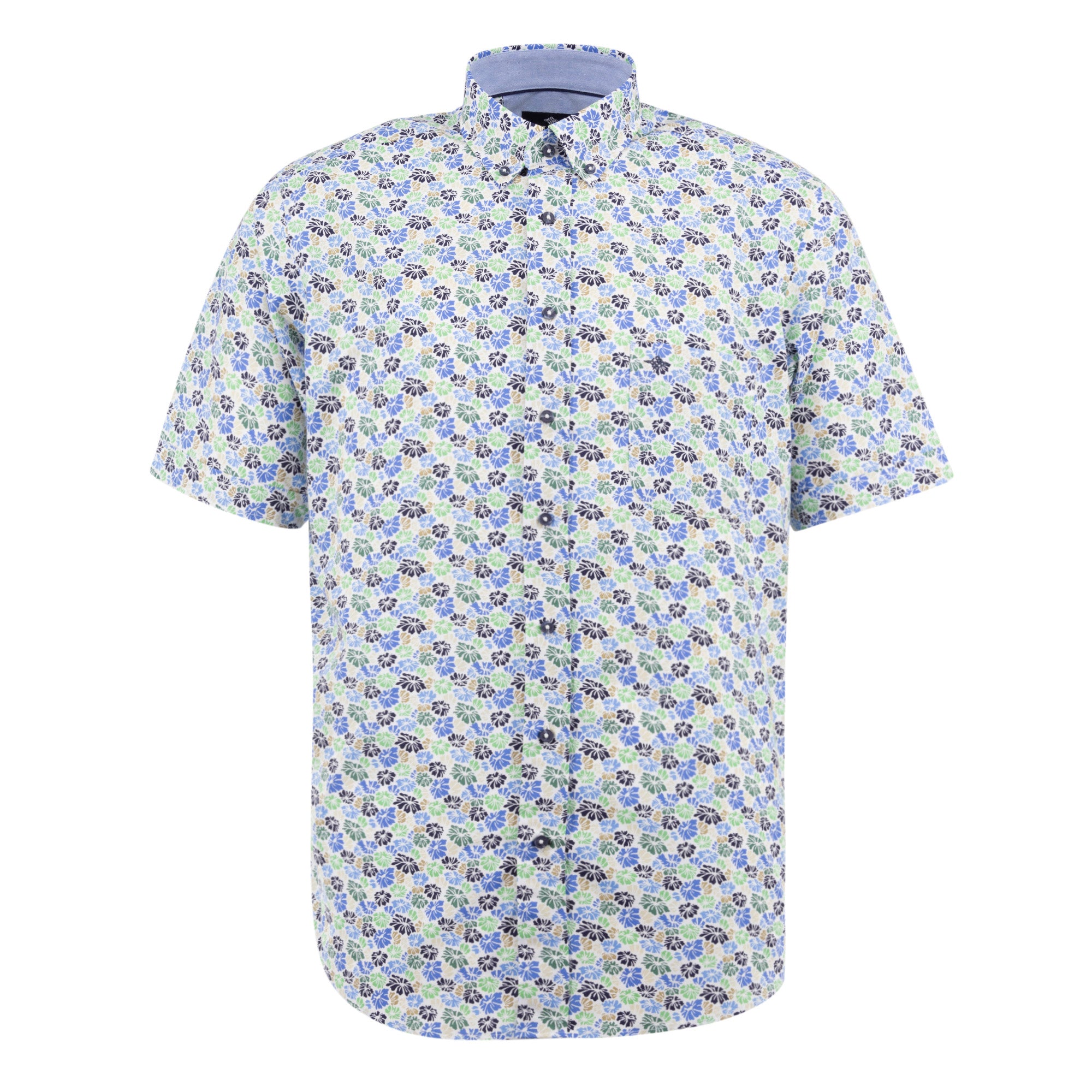 Camisa estampada manga corta 316680