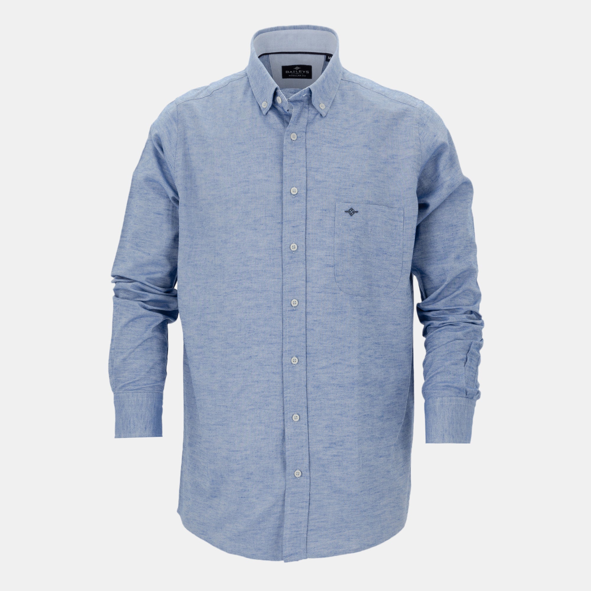 Camisa lisa de manga larga 217677