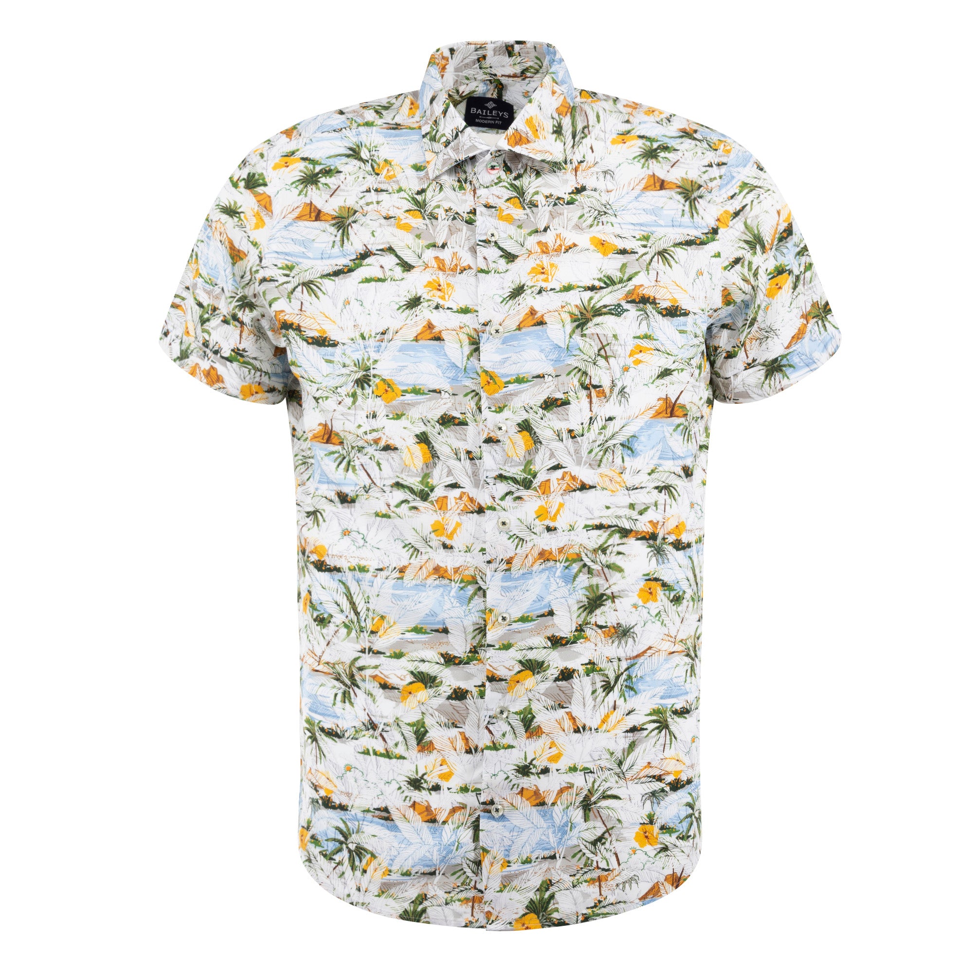Camisa estampada manga corta 316853