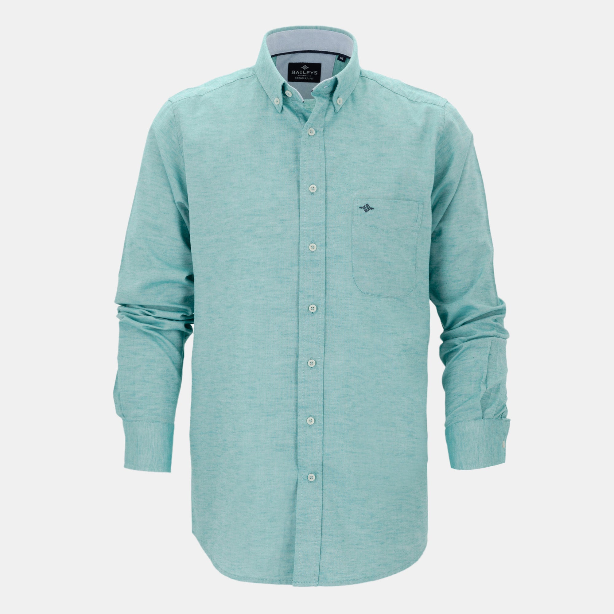 Camisa lisa de manga larga 217672