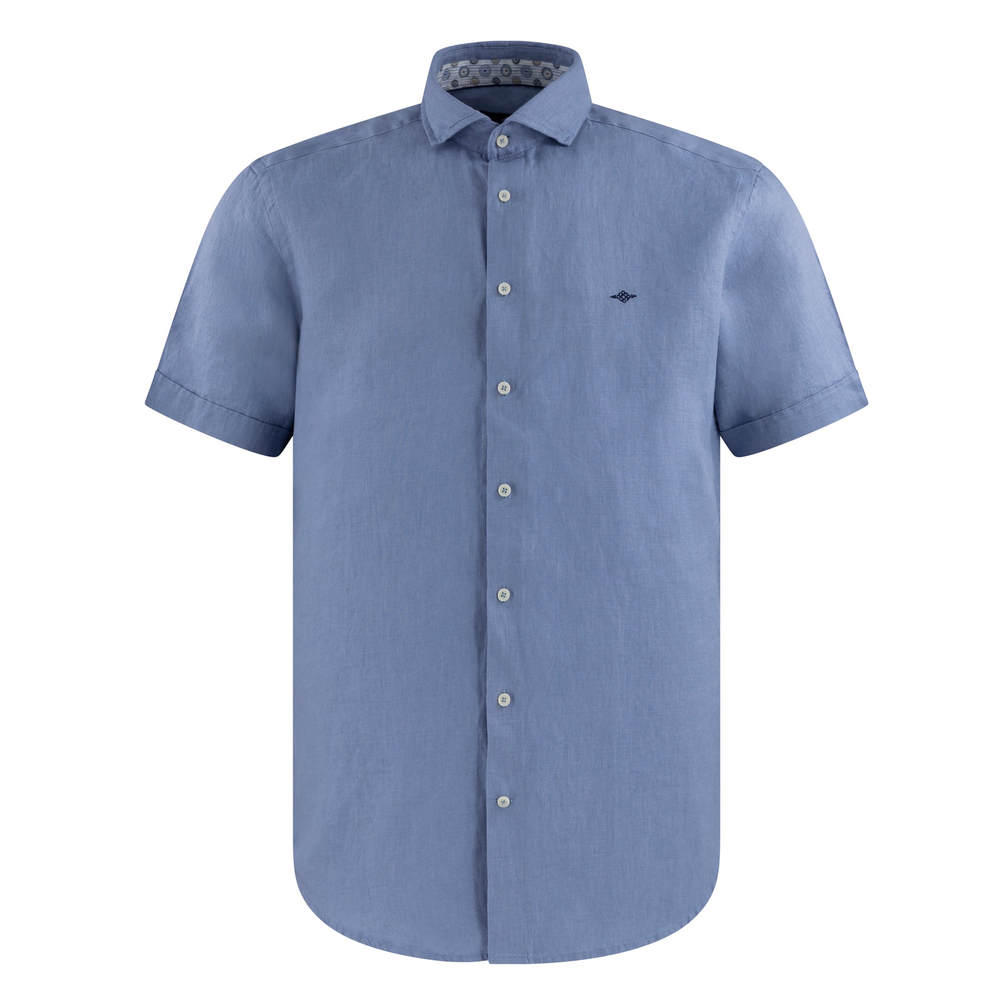Row Short Sleeve Linen Shirt 616811