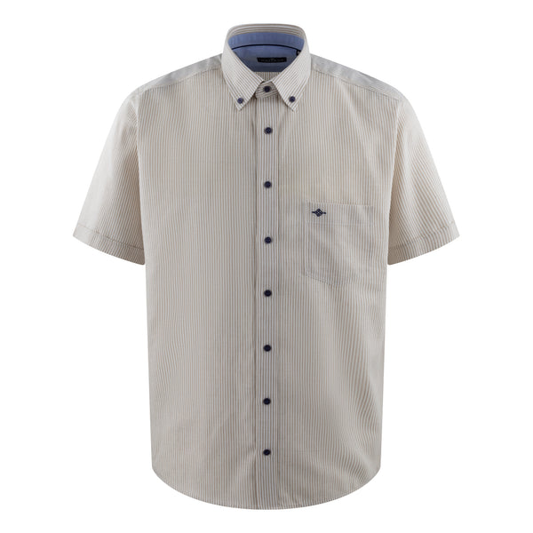 Camisa de rayas manga corta 516107