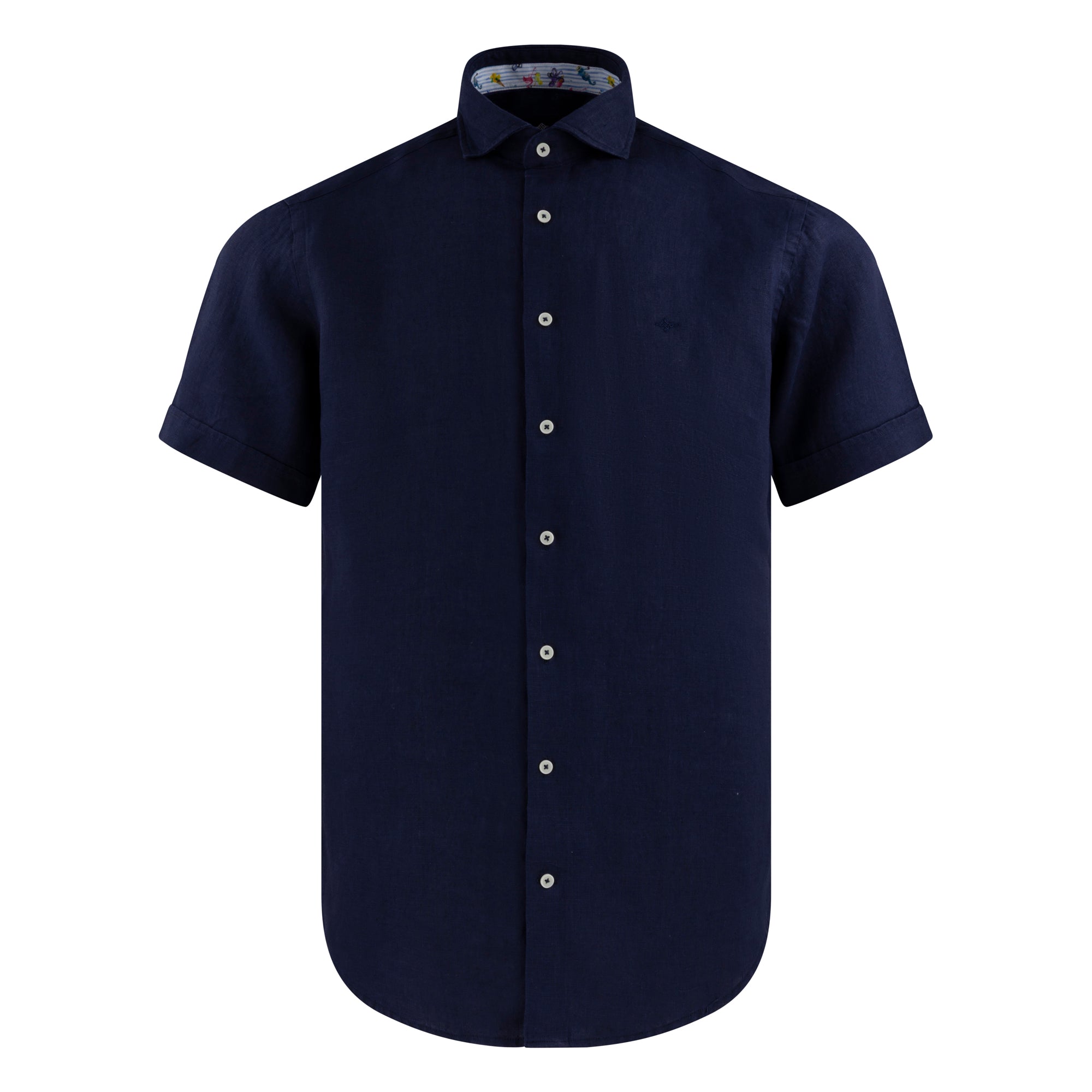 Row Short Sleeve Linen Shirt 616810