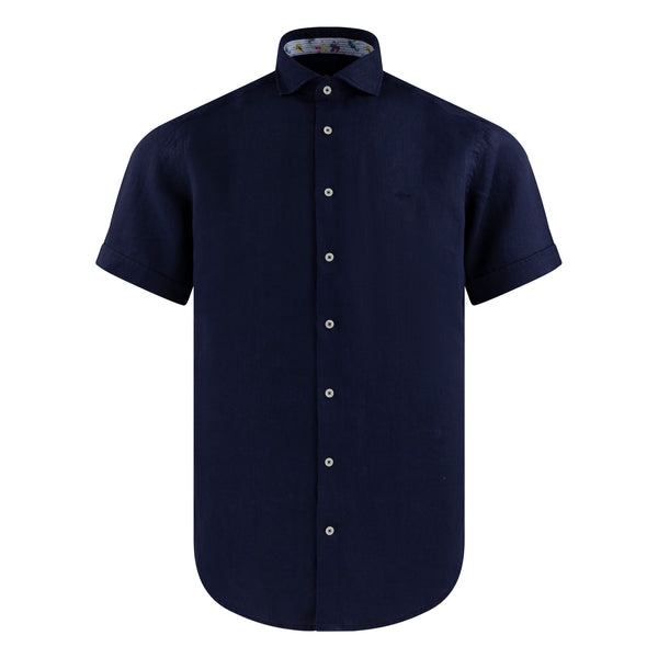 Row Short Sleeve Linen Shirt 616810