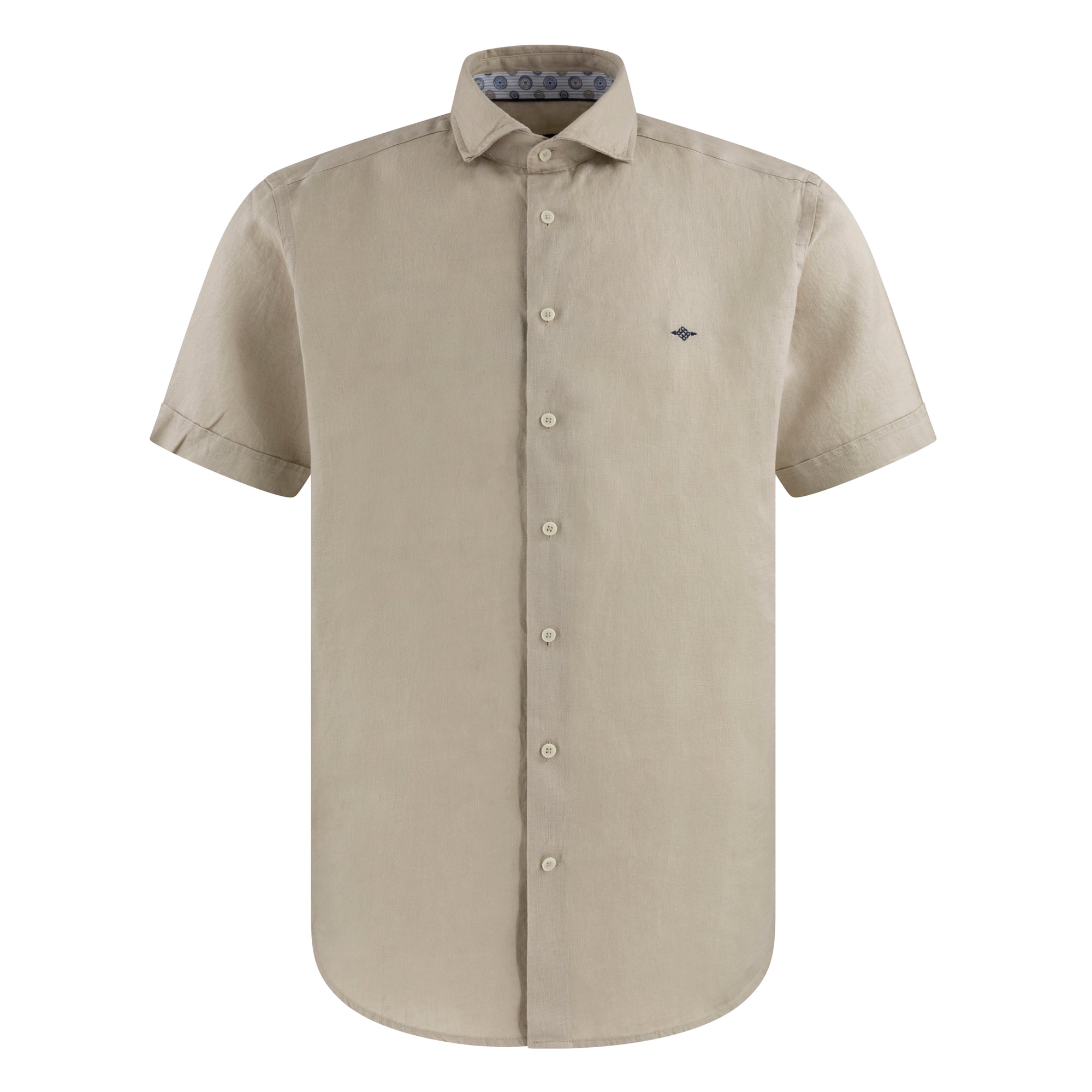 Row Short Sleeve Linen Shirt 616811