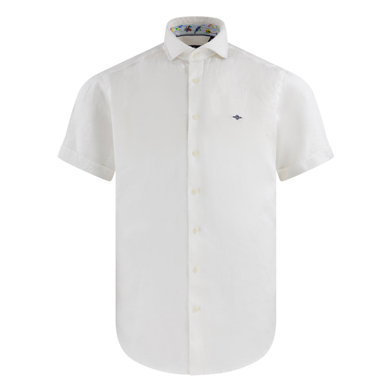 Row Short Sleeve Linen Shirt 616810
