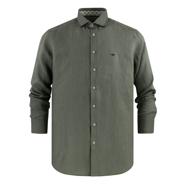 Row Long Sleeve Linen Shirt 617811