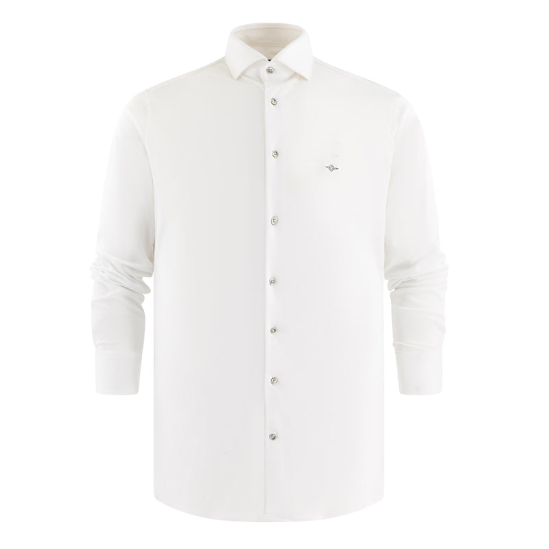 527878 Camisa lisa slim fit