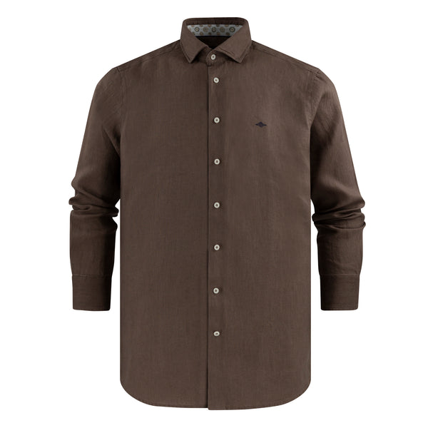 Row Long Sleeve Linen Shirt 617811