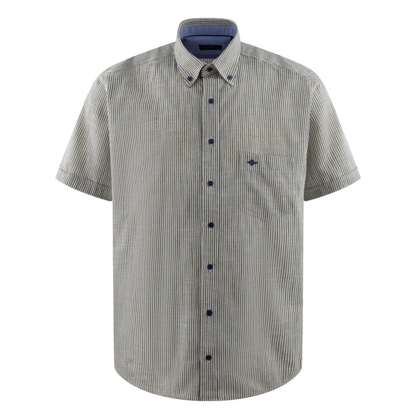Camisa de rayas manga corta 516107